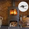 Wooden Fireplace Bellows, Air Bellow Fireplace Blower Leather Bellows Fire Bellows for Fireplaces, BBQ and Camping, Bellow with Hanging Leather Strap,Manual Air Blower BBQ Sets
