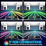 Fosmon PS5 Wall Mount Kit with Charging Station, Solid Metal Shelf and Anchors, Detachable Dual Controller Charger Stand with RGB Light for PlayStation 5, PS5 Disc & Digital Console (Slim & Pro) White