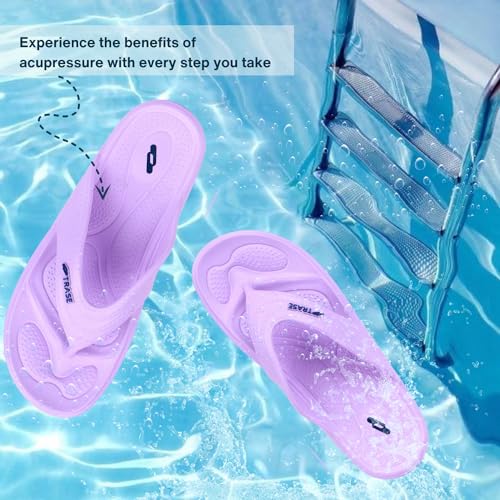Image of TRASE Slippers for Women | Mild Acupressure Flip Flops | Lightweight, Anti-Skid & Waterproof Ladies Chappal