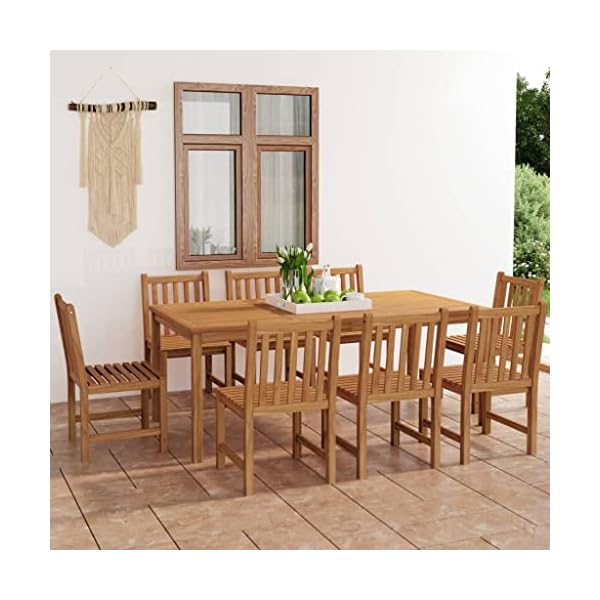 Garten Essgruppe Teakholz 9-teilig