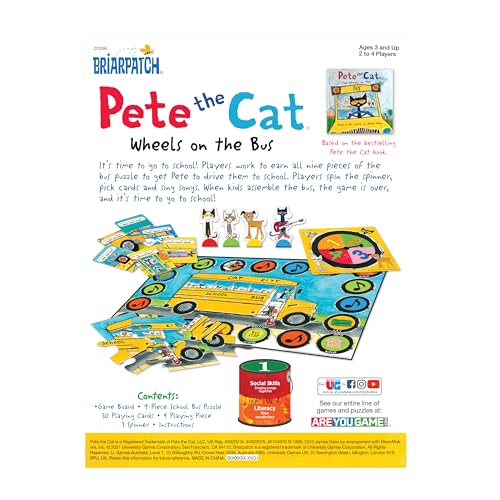 Pete the Cat Wheels on the Bus Juego de Mesa miniatura 4