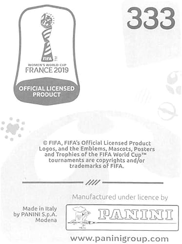 Miniatura 2 de 2019 Panini FIFA Women's World Cup France Album Stickers (Individual Sticker Only) Soccer #333 Allysha Chapman Canada 2 Inch by 2 1/2 Inch