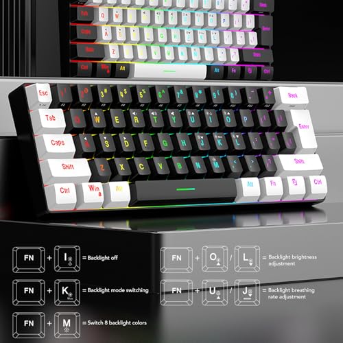 Teclado Gamer Denash RGB Con Cable Multicolor miniatura 4
