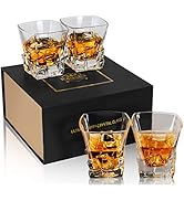 Bicchieri Da Whisky In Cristallo KANARS - 6 Pezzi Da 300 Ml | Senza Piombo Ed Eleganti