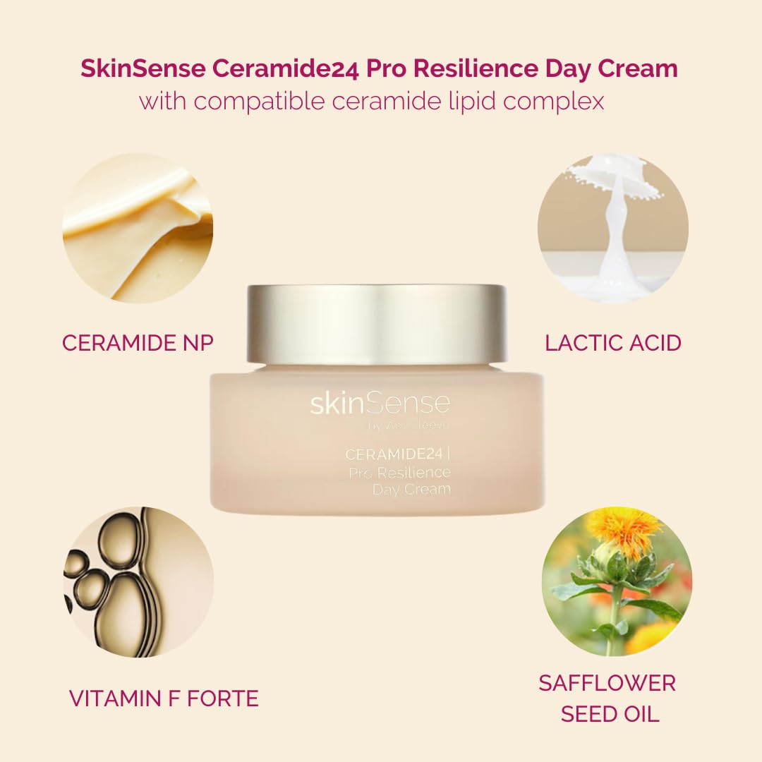 SkinSense Ceramide24 Pro-Resilience Day Cream 50ml. Anti-Ageing Day Cream for Women Ceramide Skin Repair - Image 3