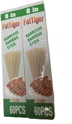 Miniatura 7 de Brochetas de bambú natural para parrilla, aperitivos, frutas, cócteles, carnes a la parrilla, fuentes de chocolate, barbacoas, cocinas, manualidades