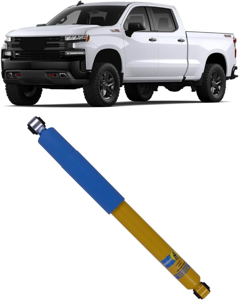 Bilstein 24-293464 Single 4600 Series Rear Monotube Shock fits 2019 2024 Silverado Sierra 1500 4WD RWD - Improves Ride Quality, Handling & Comfort