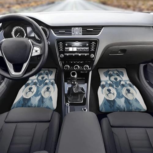 Tapis de sol de voiture pour trois petits chiens antidérapants