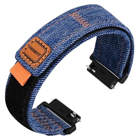 ANNEFIT Denim Fabric Watch Band Cover