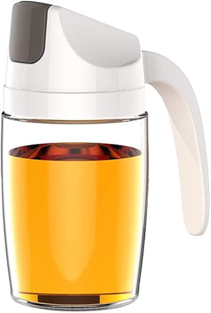 Entemah Olive Oil Dispenser Bottle, Leakproof Condiment Container 300 ml Oil Can