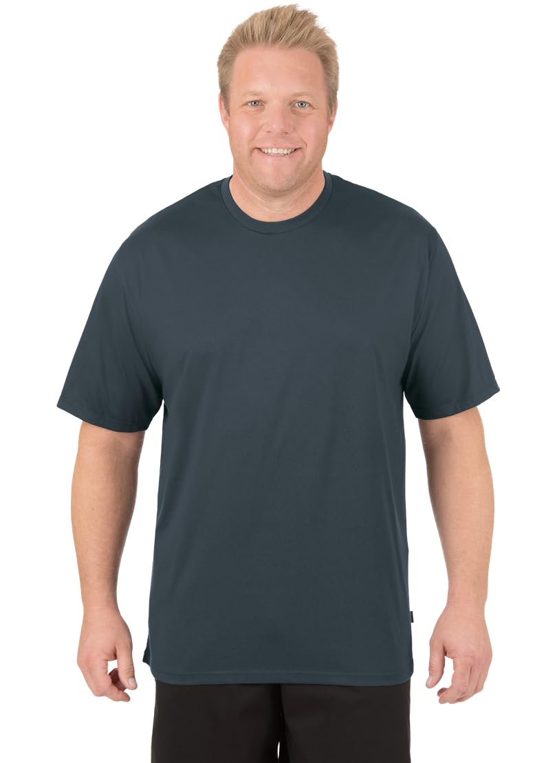 Trigema Men's T-Shirt 636202, Large, Grey (anthrazit 018) - Image 2