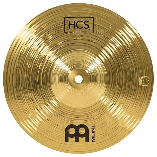 Meinl Cymbals HCS Plato Splash de 10 pulgadas (25,4cm) Platillos de Batería – Latón, Acabado Tradicional (HCS10S)
