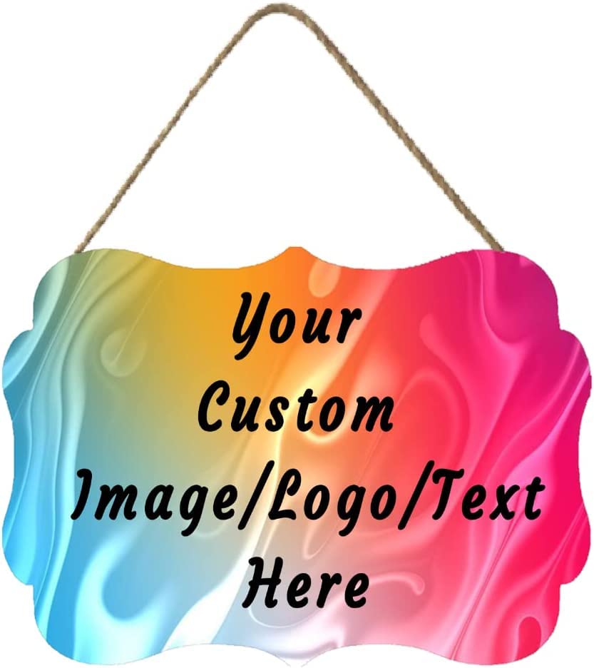 Personalized Custom Wooden Welcome Sign - 11.2*8 Inch for Door, Office, Shop, Courtyard, Home Decor Gift