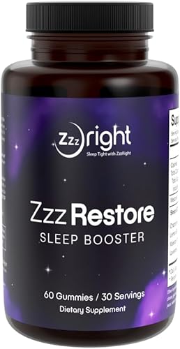 ZzzRestore - Refuerzo para dormir  Ayuda natural para dormir con 2 mg de melatonina y mezcla de hierbas  No forma hábito, apoyo para dormir profundo