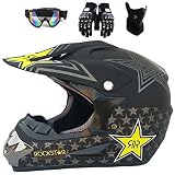 3. Casco de moto de diseño exquisito y moderno: adecuado para motociclismo, motocross, cross Country, Streetbike, Off-road, ATV, MTB, Downhill Dirt Bike, BMX y más. Los mejores regalos de equitación para adultos hombres y mujeres Motorcyclists.
