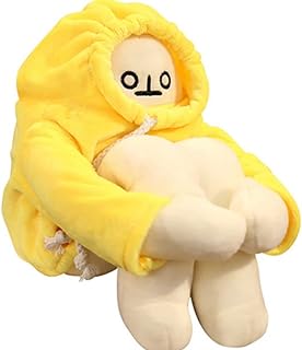 16Inch Banana Doll, Plush Banana Toy Manwith Magnet Funny Changeable Plush Pillow Toy , Funny Man Doll Decompression Toy Birthday Gift