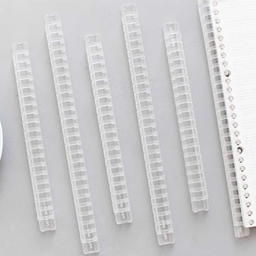 100 anelli per raccoglitori a foglie, anelli per libri, piccoli anelli per raccoglitori (B5, 26 fori (270 mm)