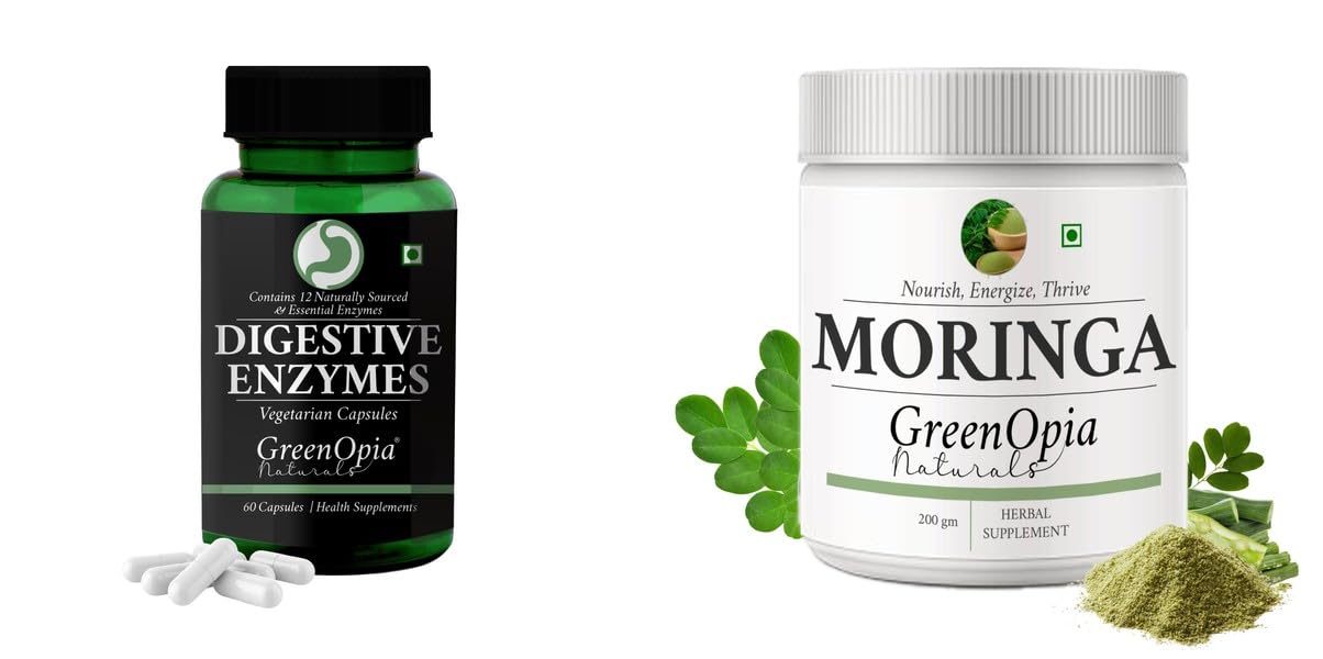 Digestive Enzymes Moringa Oleifera Powder Wellness Daily Vitality 60 CAPSULES-image-10