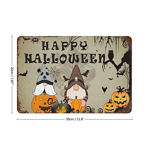 Panneau Happy Halloween citrouille naine sculptée de 30,5x45,7 cm - 3