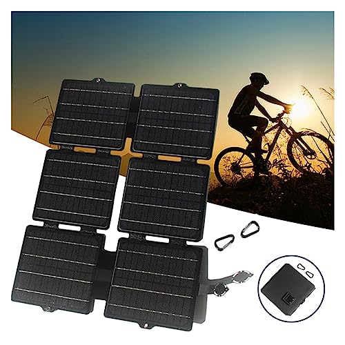 Panel solar plegable de 130W con cargador USB portátil para camping 4
