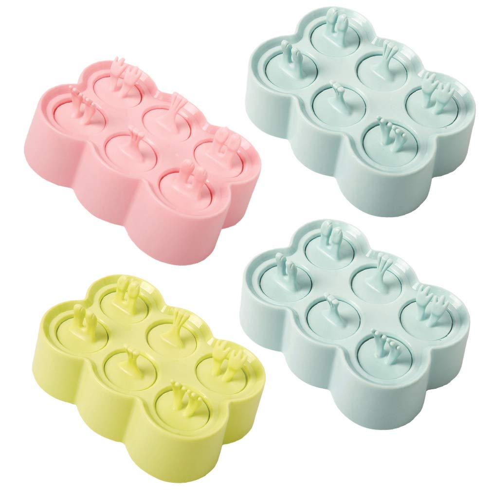 Cabilock 4ensembles Moules à Glace Silicone Animal Lot Pour Fabrication De Glaces Diy Et Glaçons
