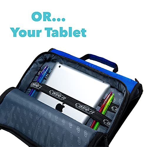 Case-It The Universal Zipper Binder - 2 Inch O-Rings - Padded Pocket That Holds Up To 13 Inch Laptop/Tablet - Multiple Pockets - 400 Page Capacity - Comes With Shoulder Strap - Black Lt-007 #TOP3