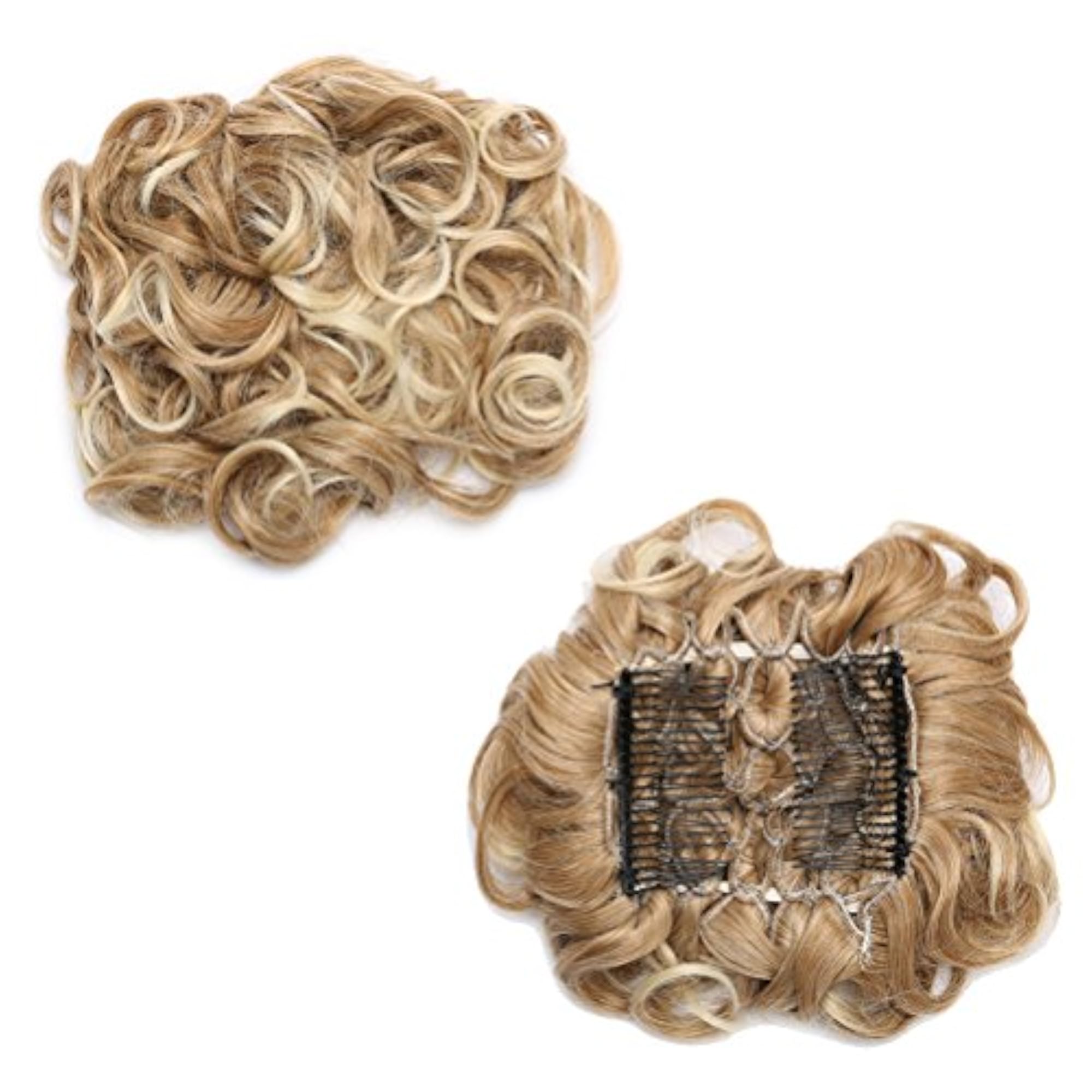 Messy Bun Hair Piece with Combs, Clip in Bun Scrunchie