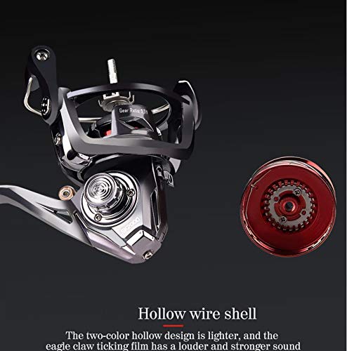 liuchenmaoyi Base Fishing Roll Angelrolle SK2000-7000 Saltwater Spinning Rolle 6 + 1BB Carp Drag 8kg-30kg Rollen… – Bild 7