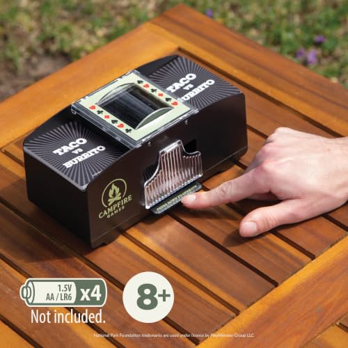 PlayMonster Campfire Games Electric Card Shuffler Machine - Playing Deck Cards Shuffler for Seniors - Card Dealer Machine - Game Night - Card Accessories - Ages 8+ by PlayMonster - Used condition - Image 2