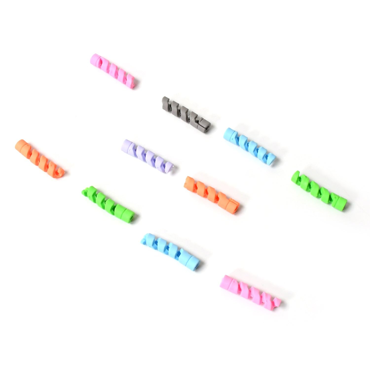 Spiral Charger Cable Protector Data Cable Saver Charging Cords Protective for All Universal Cable Cover (Pack of 10)-image-14