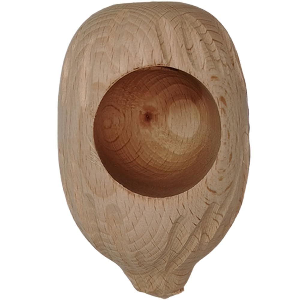 Schiaccianoci a Vite in Legno di faggio schiaccia Noci nocciole a Fungo ghianda rompinoci da Cucina casa (Ovale)