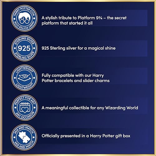 Abalorio Plataforma 9 3/4 de Harry Potter con cristal para pulseras 3