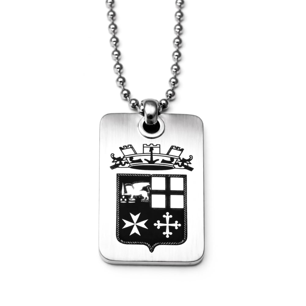Collana Marina Militare Uomo Donna con Ciondolo Simbolo Ancora in Acciaio Inox Satinato – Collana Militare Resistente Antiruggine – Gioiello Regalo per Appartenenti Marina, Militari, Appassionati Mare
