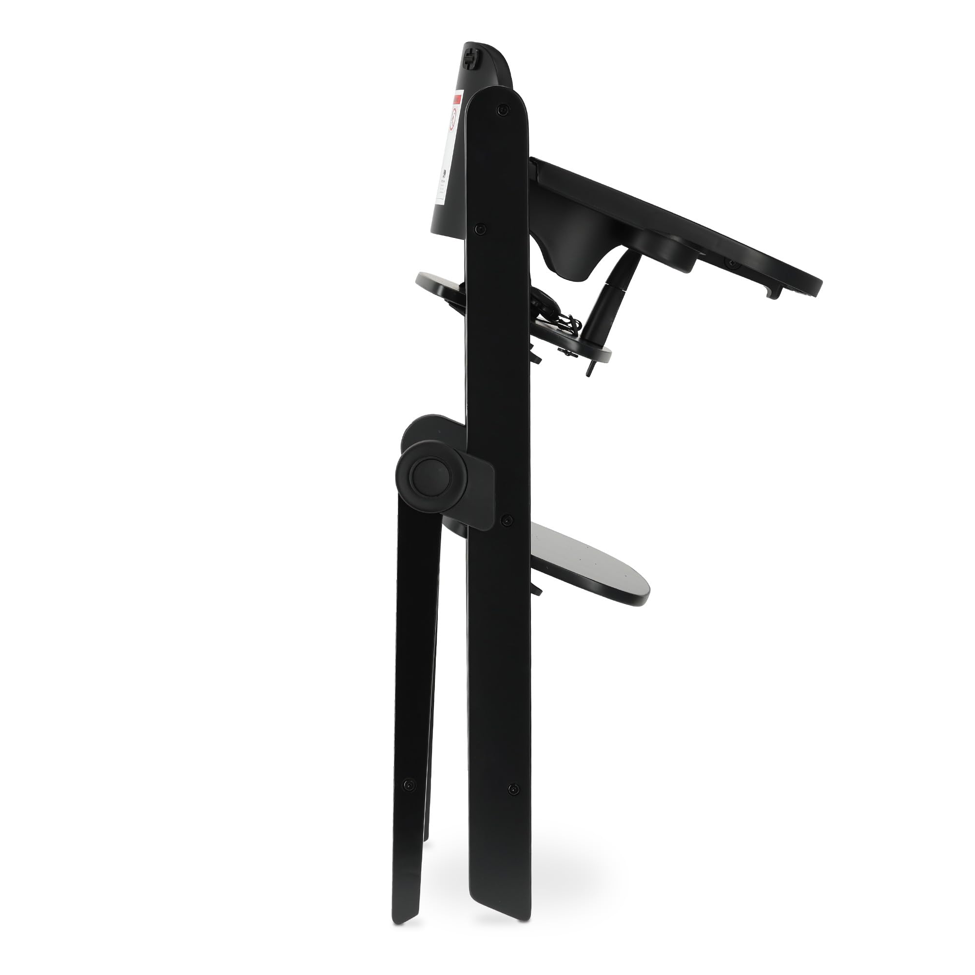 Deryan Odin Chaise Haute évolutive 3en1, Pour Bébé Ergonomique, 0 à 4 ans, Inclinable, Pliable, Avec Hauteur réglable, Repose-Pieds, Plateau Amovible, Chaise Enfant Pliable dès la Naissance, Noir