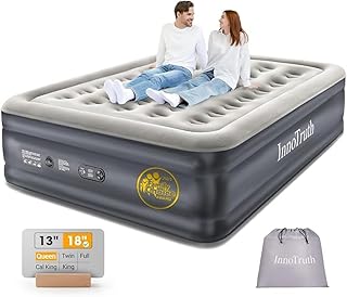 InnoTruth Air Mattress Queen with Built in Pump, Inflatable Mattress Blow up Mattress, Family