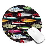 マウスパッド 鯉幟 魚柄 ゲーミングマウスパッド 丸型 人気 おしゃれ 滑り止め 薄型 多機能 男女兼用 贈り物