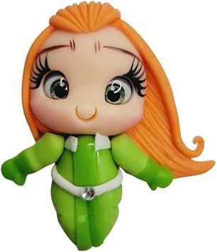 Blossom #077 Clay Doll for Bow-Center, Jewelry Charms, Accessories, and More