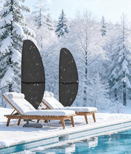 Ultcover Ombrellone Da Patio 600D Impermeabile Esterno Offset Stile Banana Copertura Ombrello – Adatto A Ombrello A Sbalzo Offset 20-3 Piedi, Nero - 7