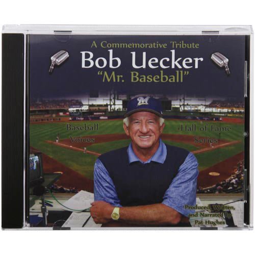 MLB Baseball Voices Milwaukee Brewers Bob Uecker, Mr. Baseball CD - Sports CD - 19 Tracks - Officially Licensed - 1 CD
