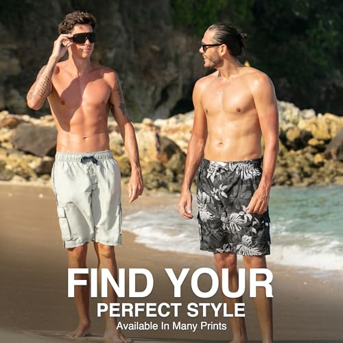 Image of Kanu Surf Men's Big Viper Extended Size Stripe Swim Trunk