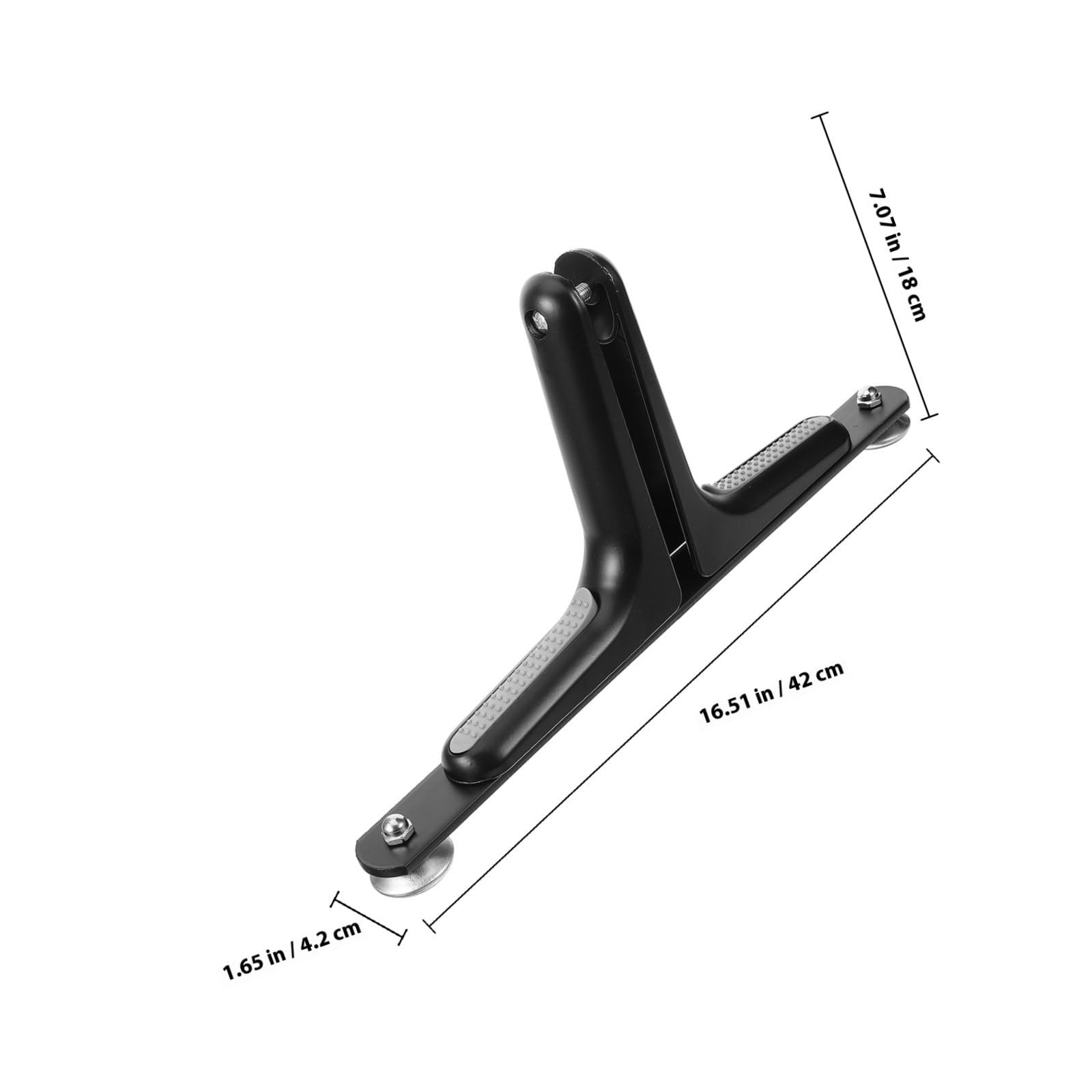 Healeved Base para Mampara Divisoria de Ambientes, Negro, Aleación de Zinc