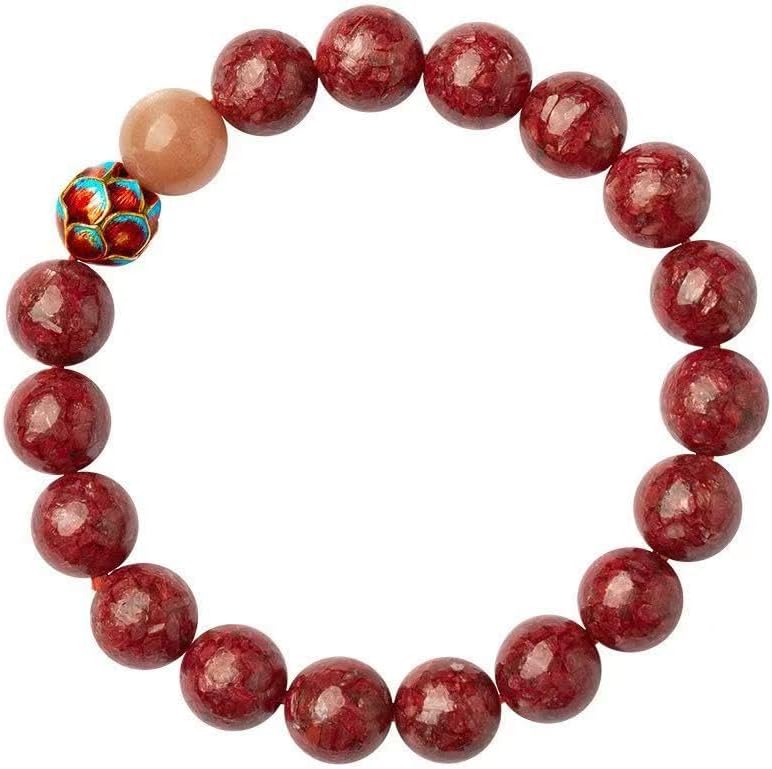 6mm Chinese vermilion bracelet Buddha bead lotus transshipment bead bracelet lucky men's and women's same style