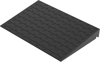 4 Inch Rise Rubber Threshold Ramp 36" Long, Heavy Duty Doorway Ramp 6000 lbs Capacity, Non-Slip Wheelchair Ramp for Scooters, Doorways & Indoor Outdoor Use