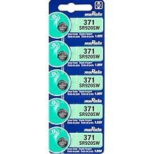 Murata 371 SR920SW Battery 1.55V Silver Oxide Watch Button Cell 15 Batteries