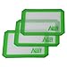 Silicone Alley, 3 Non-stick Silicone Mat Pad, Small Rectangle 5 X 4 Inch, Green