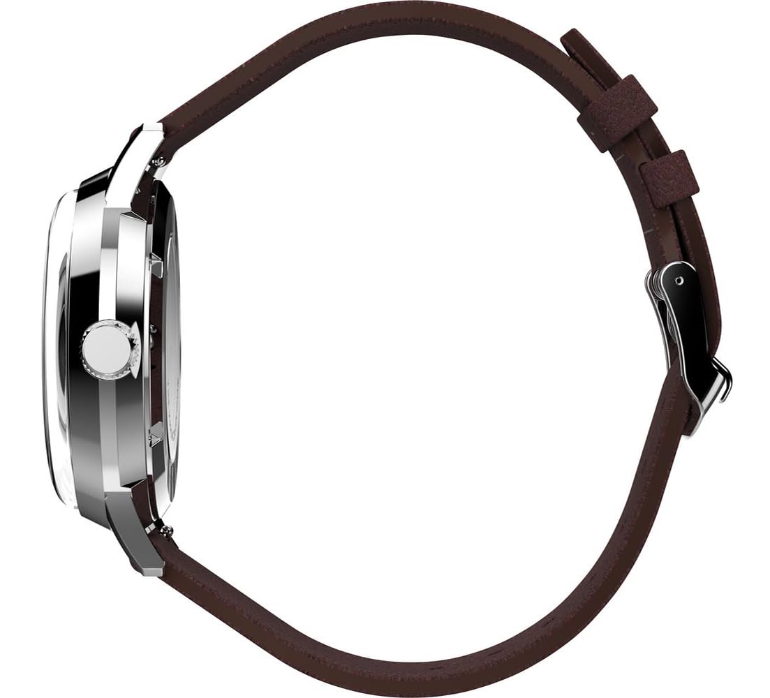 Timex Men's Analogue Automatic Watch with a Leather Strap Marlin Automatic