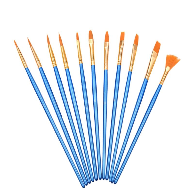 Ensemble De 24 Pinceaux Acryliques en Nylon pour Artistes Et Étudiants.