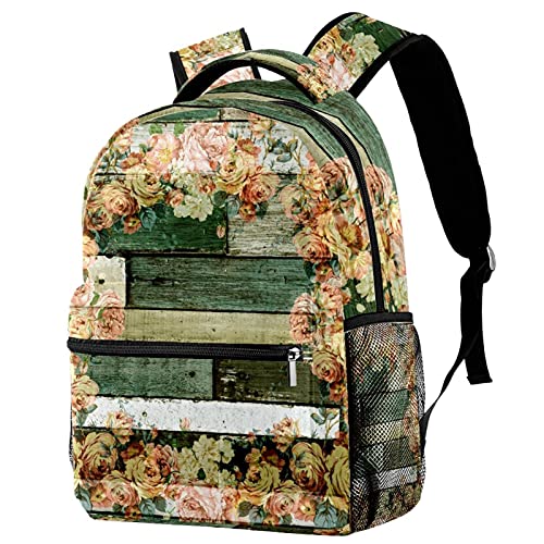 Sac à dos de voyage rétro grand volume rose avec porte-bouteille intégré