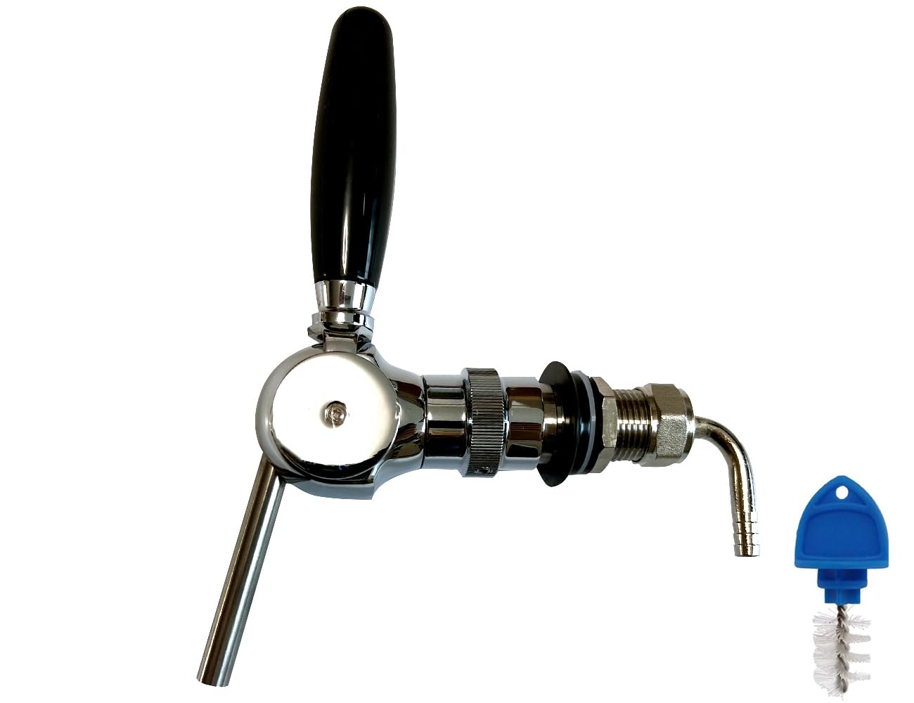 Robinet réglable pour bière tsingseen life, Manche chromé G5/8, Argent