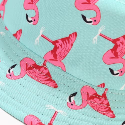 Image of Flamingos Bucket Hat for Women Men,Travel Sun Beach Cap,Unisex Fishing Outdoor Boonie